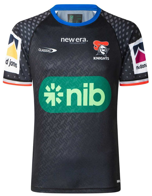 Newcastle Knights 2025 NRL Mens Black Training Shirt