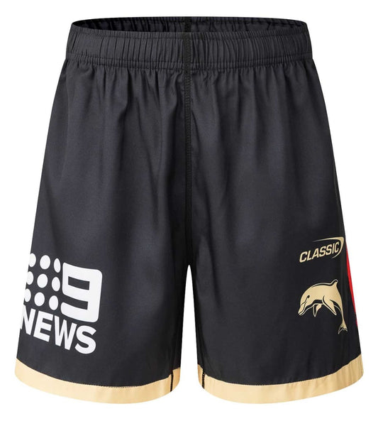Dolphins 2025 NRL Kids Gym Shorts