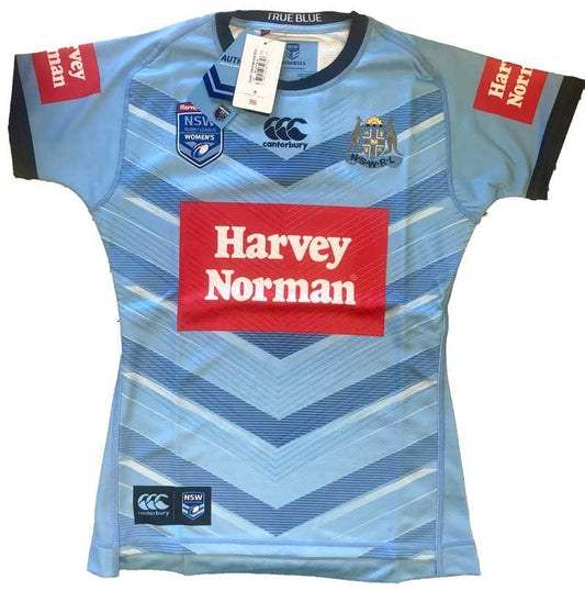 NSW Blues State of Origin Womens Test Jersey Size 12 GPS Pocket