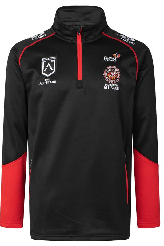 Indigenous All Stars NRL Mens 1/4 Zip Fleece Training Shirt