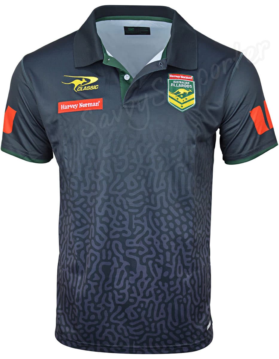 Australian Jillaroos NRL Mens Media Polo Shirt