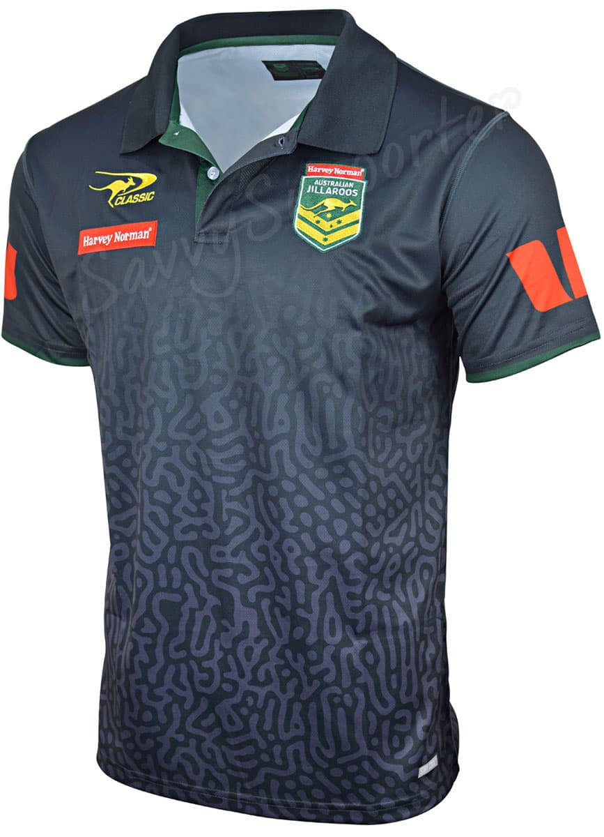 Australian Jillaroos NRL Mens Media Polo Shirt