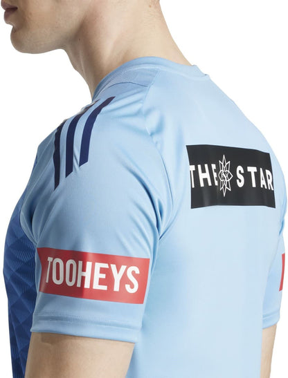 NSW Blues 2025 State of Origin Mens Light Blue Performance Training Shirt