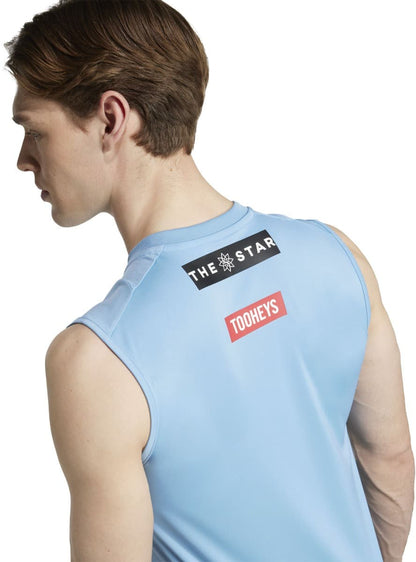 NSW Blues 2025 State of Origin Mens Light Blue Training Singlet