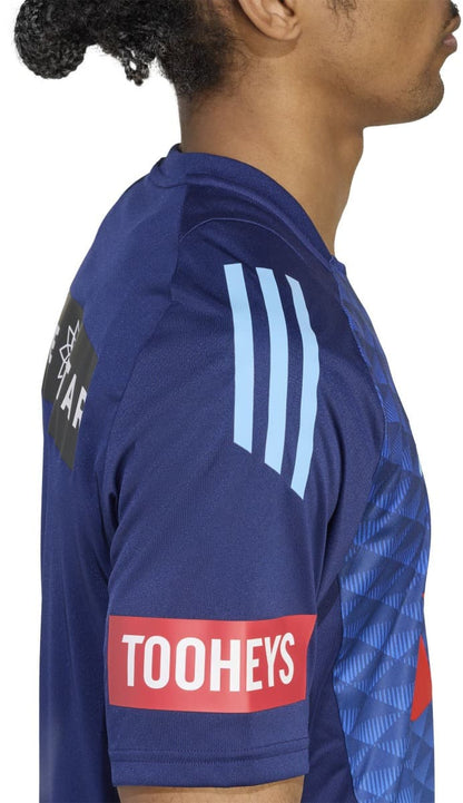 NSW Blues 2025 State of Origin Mens Dark Blue Performance Training Shirt
