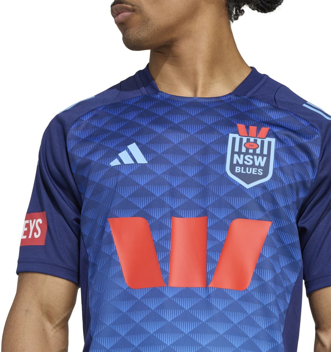 NSW Blues 2025 State of Origin Mens Dark Blue Performance Training Shirt