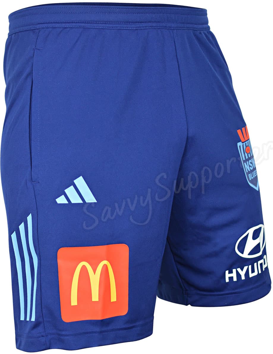 NSW Blues 2025 State of Origin Mens Gym Shorts