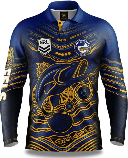 Parramatta Eels NRL Indigenous Fishing Shirt