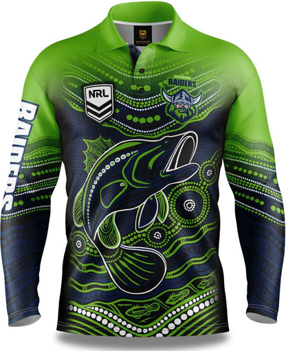 Canberra Raiders NRL Indigenous Fishing Shirt