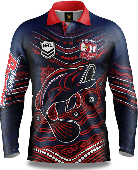 Sydney Roosters NRL Indigenous Fishing Shirt