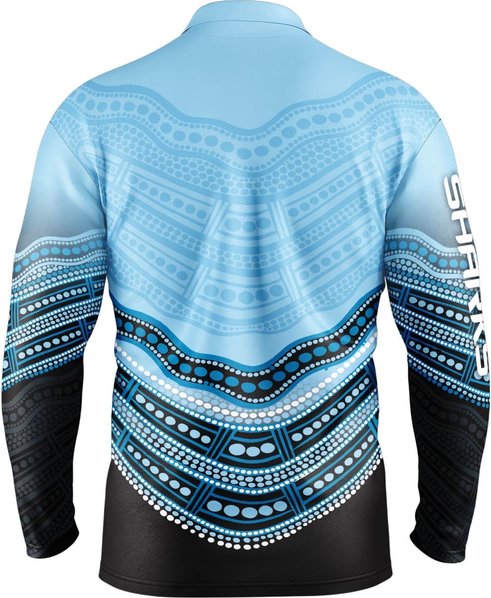 Cronulla Sharks NRL Indigenous Fishing Shirt