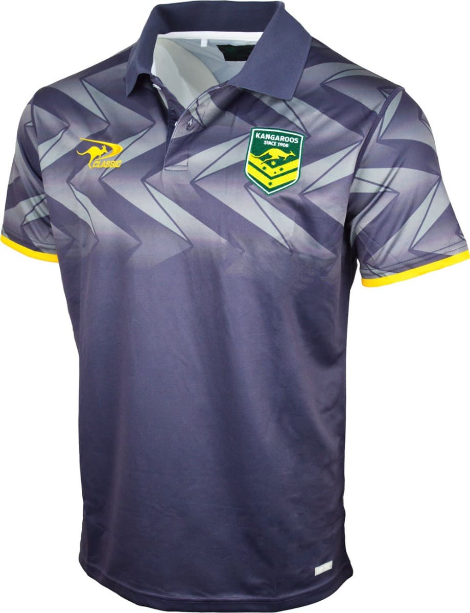 Australian Kangaroos 2025 NRL Mens Team Polo Shirt