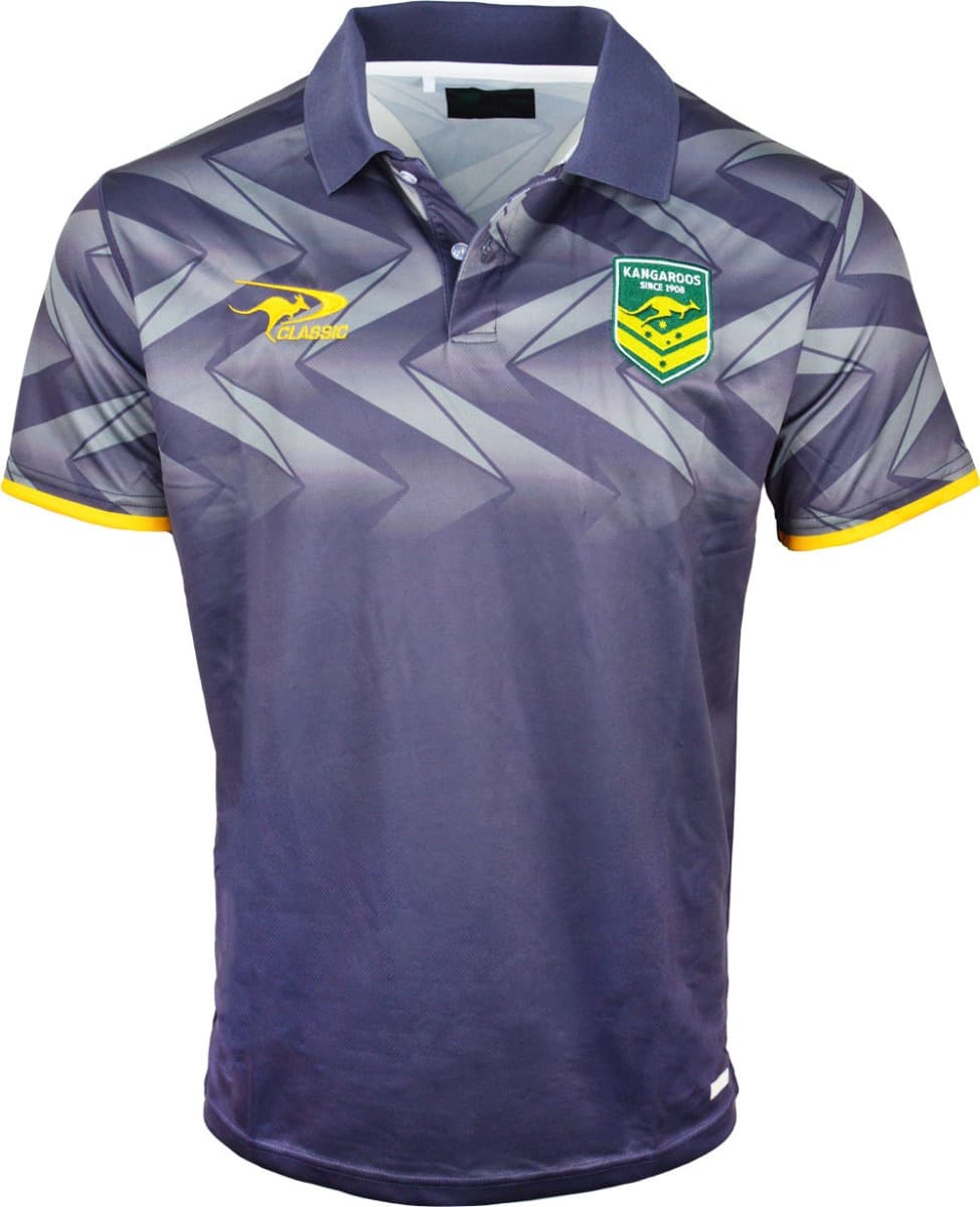 Australian Kangaroos 2025 NRL Mens Team Polo Shirt
