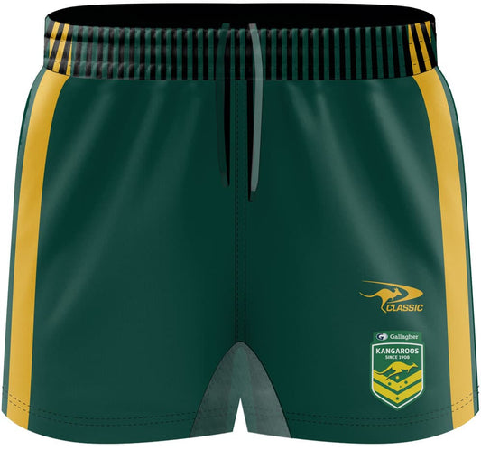Australian Kangaroos 2024 NRL Mens Playing Shorts