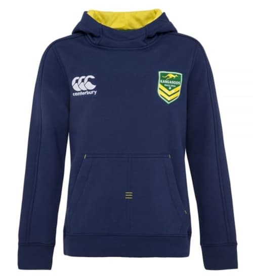 Australian Kangaroos Kids Medieval Blue Supporters Hoodie