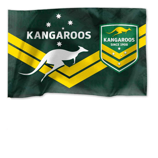 Australian Kangaroos Game Day Flag (sold without stick) 60cm x 90cm