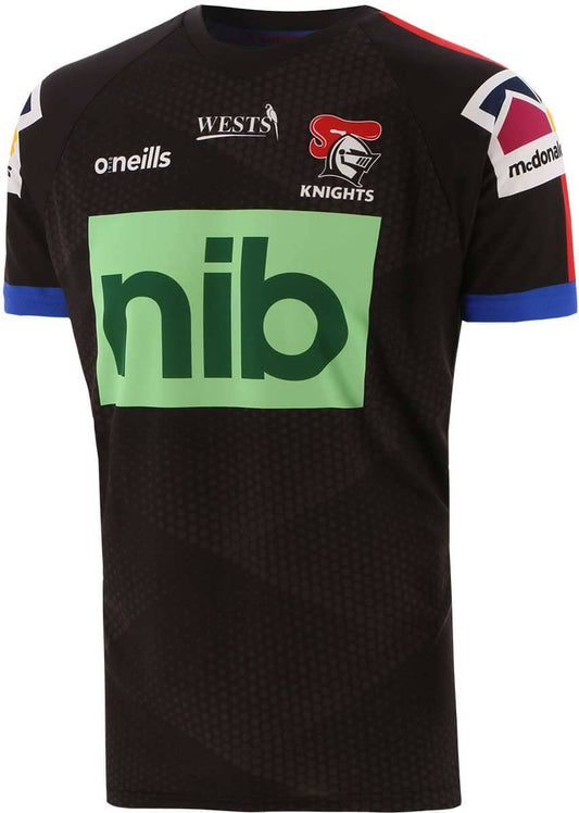 Newcastle Knights NRL Mens Black Training Shirt