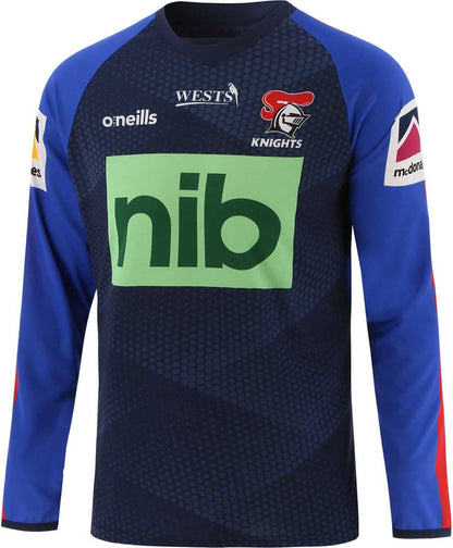 Newcastle Knights NRL Mens Long Sleeve Training Shirt