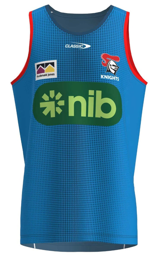 Newcastle Knights 2023 NRL Mens Navy Training Singlet