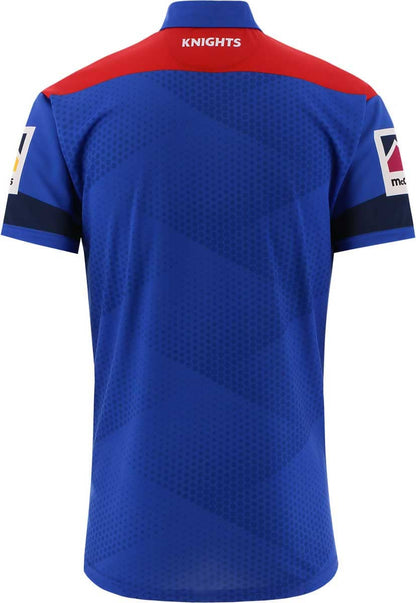 Newcastle Knights NRL Mens Royal Media Polo Shirt