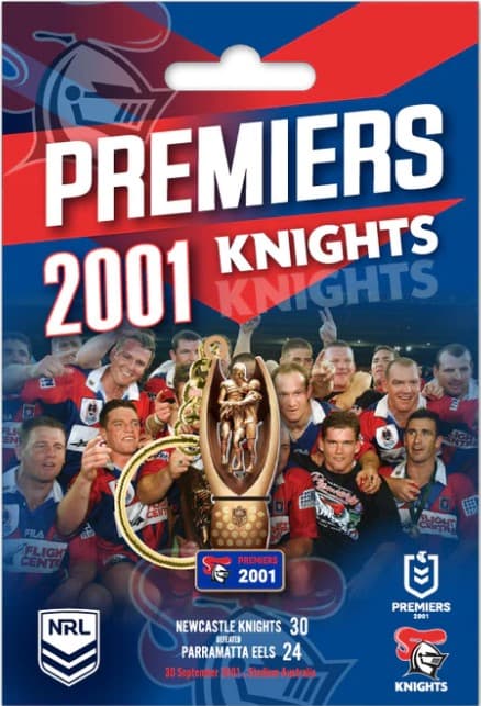 Newcastle Knights 2001 NRL Premiers Trophy Keyring
