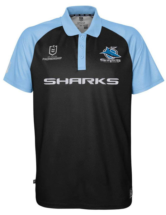 Cronulla Sharks NRL Mens Performance Polo Shirt
