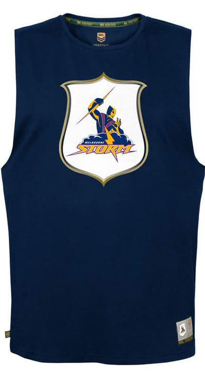 Melbourne Storm Heritage Crest Mens Muscle Tank Tee