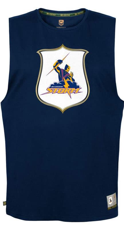 Melbourne Storm Heritage Crest Mens Muscle Tank Tee