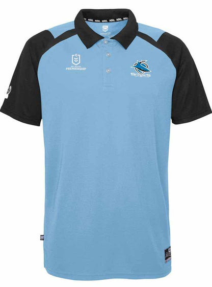Cronulla Sharks Mens NRL Performance Polo Shirt