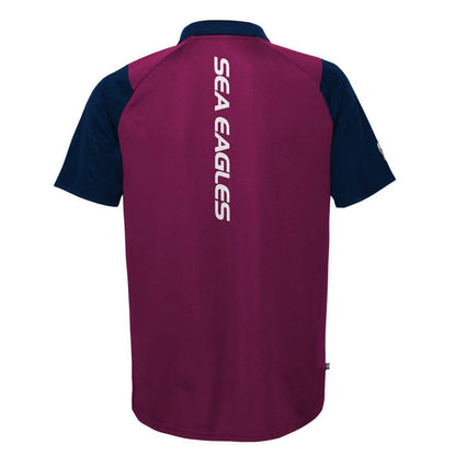 Manly Sea Eagles Mens Performance Polo Shirt