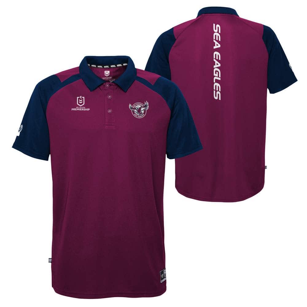Manly Sea Eagles Mens Performance Polo Shirt