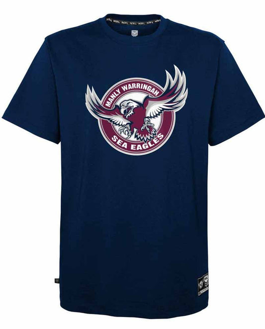 Manly Sea Eagles NRL Mens Team Logo Tee