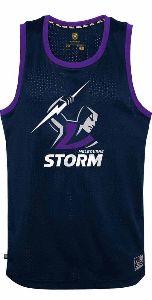 Melbourne Storm NRL Mens Mesh Singlet