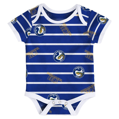 Parramatta Eels NRL 3 Piece Bodysuit Set