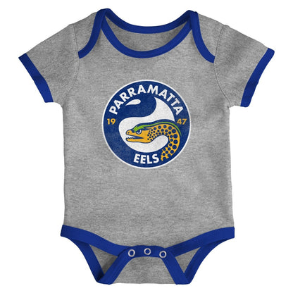 Parramatta Eels NRL 3 Piece Bodysuit Set