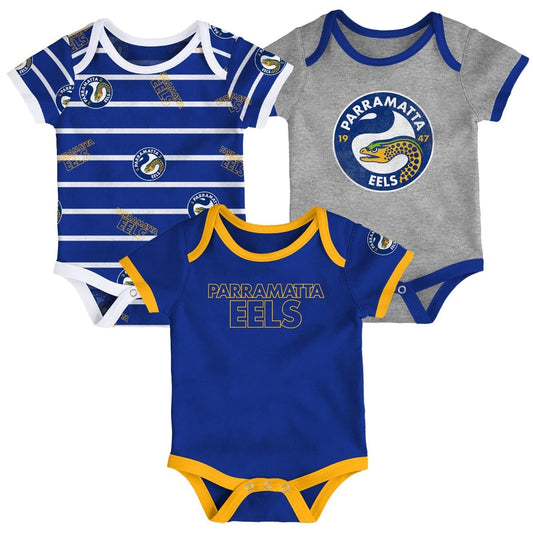 Parramatta Eels NRL 3 Piece Bodysuit Set