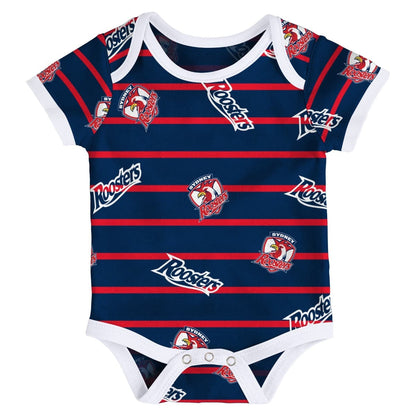 Sydney Roosters NRL 3 Piece Bodysuit Set
