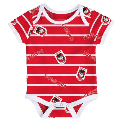 St George Dragons NRL 3 Piece Bodysuit Set