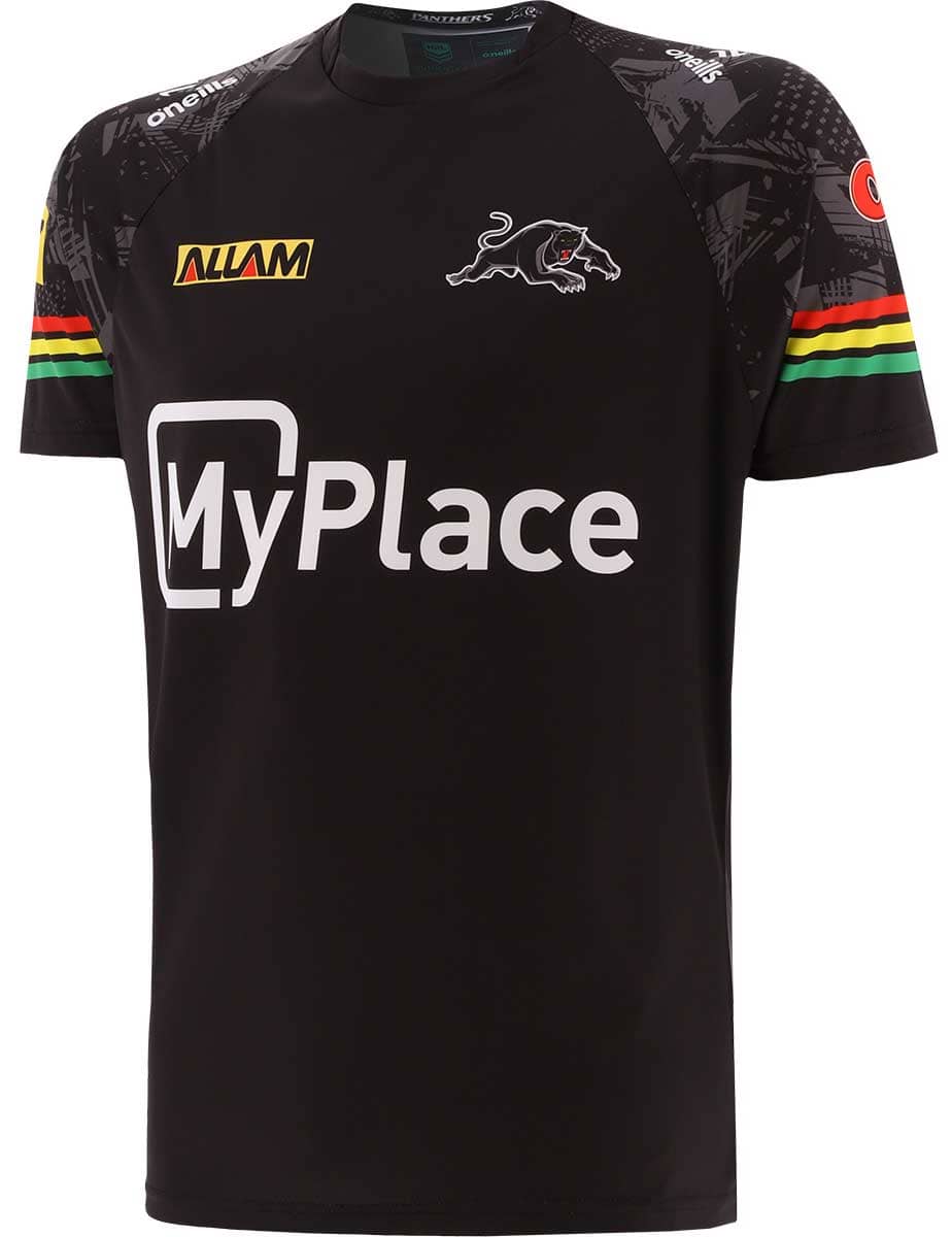 Penrith Panthers 2024 NRL Mens Black Training Shirt