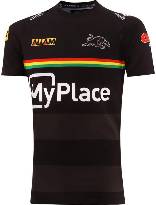 Penrith Panthers 2025 NRL Mens Black Training Shirt