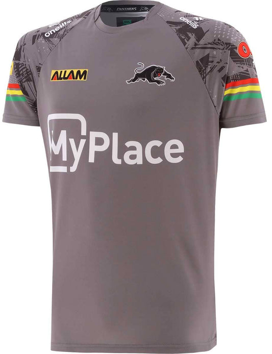 Penrith Panthers 2024 NRL Mens Grey Training Shirt