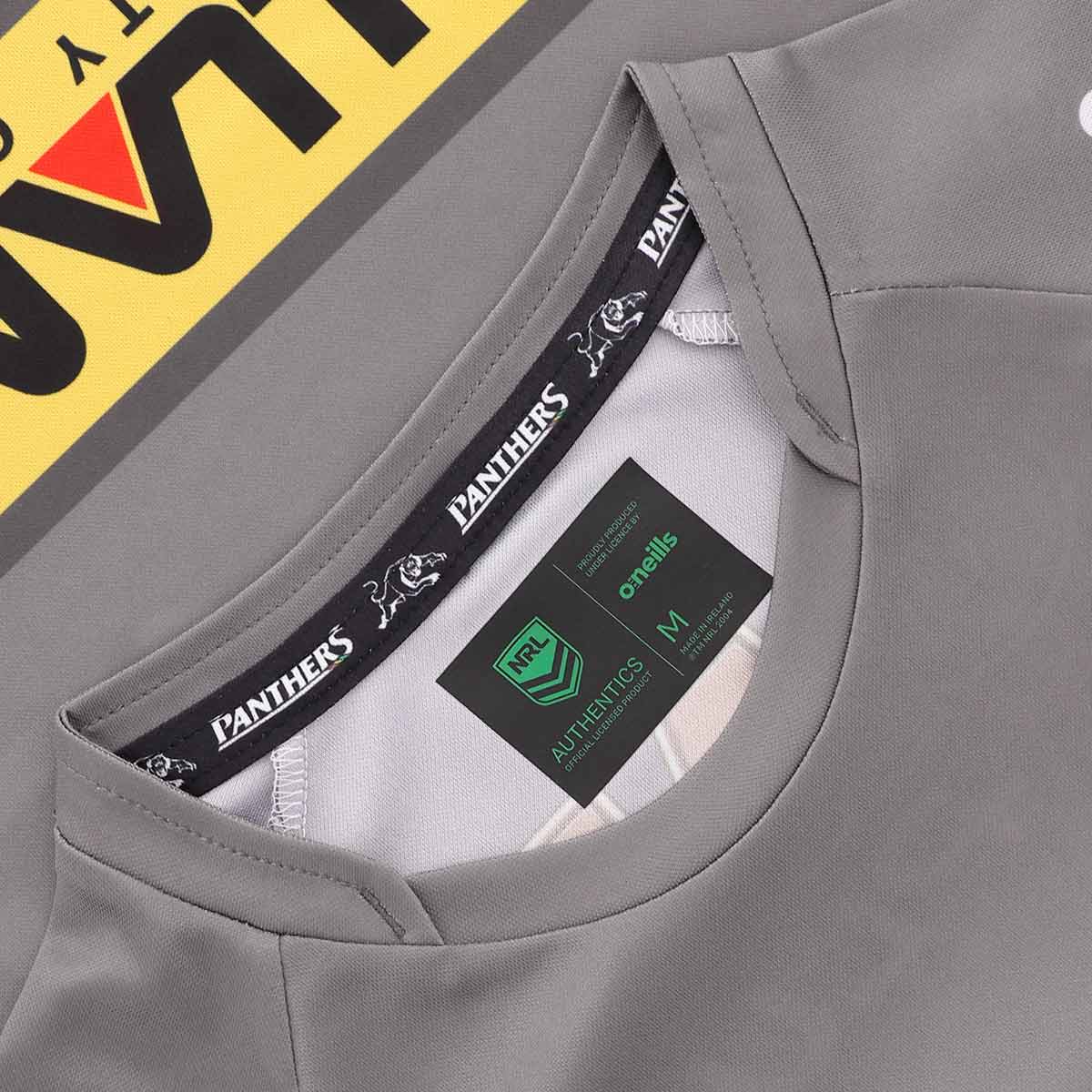 Penrith Panthers 2025 NRL Mens Grey Training Shirt