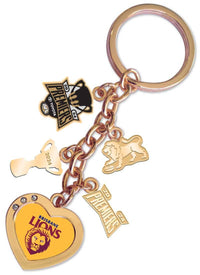 Brisbane Lions 2024 AFL Premiers Charm Keyring