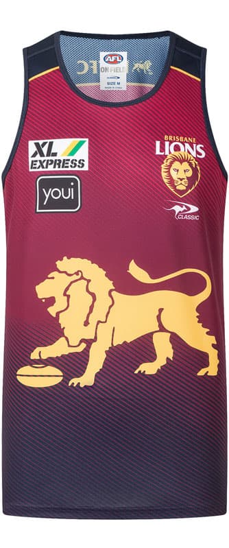 Brisbane Lions AFL Mens Training Singlet