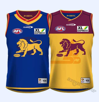 Brisbane Lions AFL Mens Reversible Training Guernsey