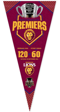Brisbane Lions 2024 AFL Premiers Phase 1 Score Pennant