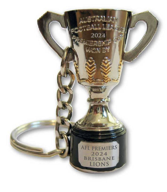 Brisbane Lions 2024 AFL Premiers 3D Trophy Keyring