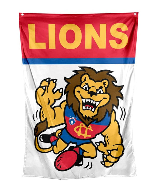 Brisbane Lions 2024 AFL Retro Wall Flag 100cm x 70cm