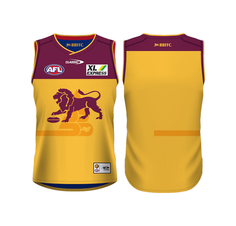 Brisbane Lions AFL Mens Reversible Training Guernsey