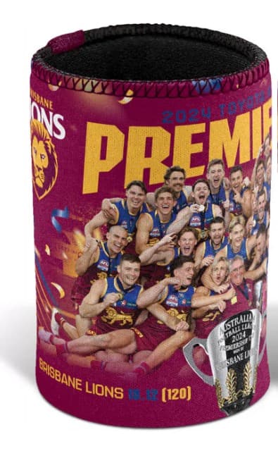 Brisbane Lions 2024 AFL Premiers Team Can Cooler